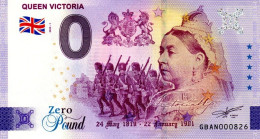 Billet Touristique - 0 Pound - UK - Queen Victoria (2022-1) - Pruebas Privadas