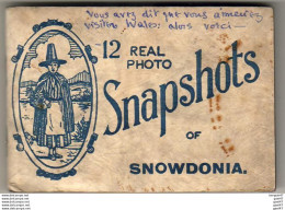 12 REAL PHOTO SNAPSHOTS OF SNOWDONIA ( Petit Carnet Format 8 Cm X 11,2 Cm ) - Caernarvonshire