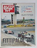 60217 Autosprint A. XII N. 18 1972 - Fittpaldi / GP Spagna / Ferrari / De Adamic - Motores