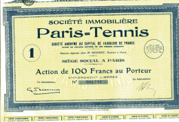 PARIS - TENNIS Société Immobilière - Sport