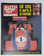 62149 Autosprint A. XII N. 1 1972 - Cosa Ci Porta Il Settantadue - No Manifesto - Motores