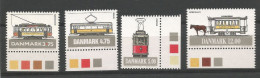 1994 MNH Danmark Danemark Michel 1080-83  ** Neuf  Postfrisch Tramway - Nuevos