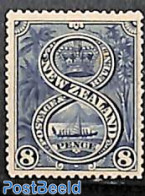 New Zealand 1898 8p, Stamp Out Of Set, Unused (hinged), Transport - Ships And Boats - Nuovi
