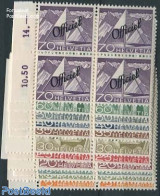 Switzerland 1950 On Service 11v, Blocks Of 4 [+], Mint NH - Andere & Zonder Classificatie