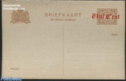 Netherlands 1920 Reply Paid Postcard Vijf Cent @ 2c, Unused Postal Stationary - Covers & Documents