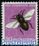 Switzerland 1950 30+10c, Stamp Out Of Set, Mint NH, Nature - Insects - Nuevos