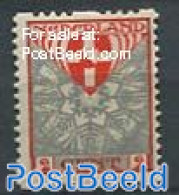 Netherlands 1926 2+2c, Stamp Out Of Set, Unused (hinged), History - Nature - Coat Of Arms - Flowers & Plants - Ongebruikt