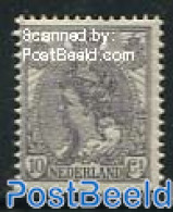 Netherlands 1899 10c, Darkgrey, Stamp Out Of Set, Unused (hinged) - Neufs