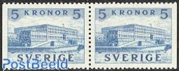 Sweden 1958 Definitive Booklet Pair, Mint NH, Art - Castles & Fortifications - Unused Stamps