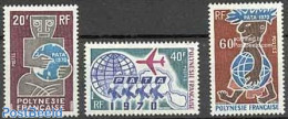 French Polynesia 1970 PATA 3v, Mint NH, Transport - Various - Aircraft & Aviation - Tourism - Neufs