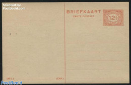 Netherlands 1938 Postcard 12.5c Red (Normal R), Unused Postal Stationary - Lettres & Documents