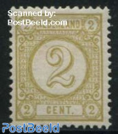 Netherlands 1894 2c Olive Yellow, Stamp Out Of Set, Unused (hinged) - Neufs