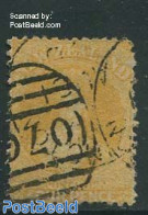 New Zealand 1864 4c Yellow, WM I, Used, Used Stamps - Usati