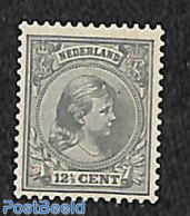 Netherlands 1891 12.5c, Grey, Stamp Out Of Set, Mint NH - Unused Stamps