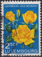 1956 Luxemburg Yellow Roses (Rosa Hybr.) ⵙ Mi:LU 549, Sn:LU 311, Yt:LU 508, Sg:LU 603, AFA:LU 545 - Used Stamps