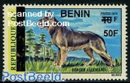 Benin 2009 Dog Overprint 1v, Mint NH, Nature - Neufs