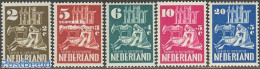 Netherlands 1950 Churches Reconstruction 5v, Mint NH, Nature - Religion - Animals (others & Mixed) - Churches, Temples.. - Neufs