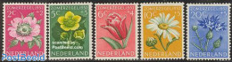 Netherlands 1952 Summer, Flowers 5v, Mint NH, Nature - Flowers & Plants - Neufs