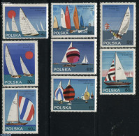 Poland 1965 Sailing Championship 8v, Mint NH, Sport - Transport - Sailing - Sport (other And Mixed) - Ships And Boats - Ongebruikt