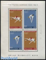 Poland 1964 Olympic Games S/s, Mint NH, Sport - Athletics - Olympic Games - Swimming - Ongebruikt