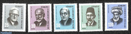 Türkiye 1966 Famous Persons 5v, Mint NH, Performance Art - Music - Art - Authors - Altri & Non Classificati