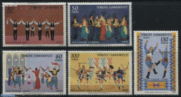 Türkiye 1969 Folk Dances 5v, Mint NH, Performance Art - Various - Dance & Ballet - Folklore - Other & Unclassified