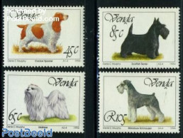 South Africa, Venda 1994 Dogs 4v, Mint NH, Nature - Dogs - Venda