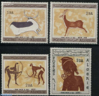 Algeria 1967 Tassili Rock Paintings 4v, Mint NH, Art - Cave Paintings - Nuevos