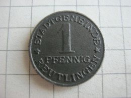 Reutlingen 1 Pfennig 1920 - Andere & Zonder Classificatie