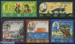 Egypt (Republic) 1967 International Year Of Tourism 5v, Mint NH, Nature - Various - Birds - Fish - Tourism - Geese - Ongebruikt