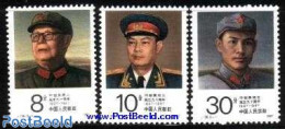 China People’s Republic 1987 Ye Jiangying 3v, Mint NH - Ungebraucht