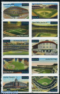 United States Of America 2001 Baseball Playing Fields 10v S-a, Mint NH, Sport - Transport - Baseball - Automobiles - Ungebraucht