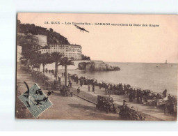 NICE : Les Ponchettes, GARROS Survolant La Baie Des Anges - Très Bon état - Transport (air) - Airport