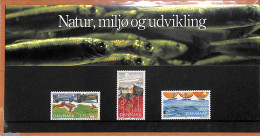Denmark 1992 Environment, Presentation Pack, Postal History, Nature - Environment - Fish - Cartas & Documentos