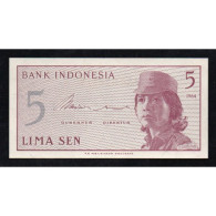 INDONESIE - PICK 91 A - 5 SEN - 1964 - Indonesia