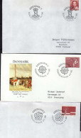 Danemark - (1982) - 3  FDC  -   Margrethe II - Abolition Du Servage - Scerose En Plaques - - Cartas & Documentos