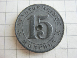 Munchen 15 Pfennig 1918 - Andere & Zonder Classificatie