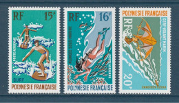 Polynésie Française - Poste Aérienne - YT PA N° 48 à 50 ** - Neuf Sans Charnière - 1971 - Unused Stamps