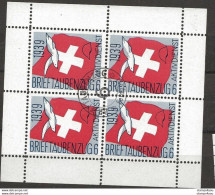 403 - 48 - Feuillet De 4 Timbres  "Brieftaubenzug 6 1939 - Cachet Feldpost" - Labels