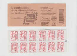 France 2013 Marianne De Ciappa Kawena Carnet 12 Timbres Lettre Prioritaire Le Portail Du Timbre - 2013-2018 Marianne Di Ciappa-Kawena