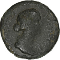 Faustina II, Sesterce, 161-176, Rome, Bronze, B+, RIC:1667 - Les Antonins (96 à 192)