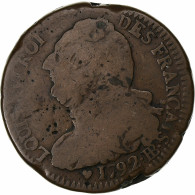 France, Louis XVI, 2 Sols Français, 1792 / AN 4, Strasbourg, Métal De - Other & Unclassified