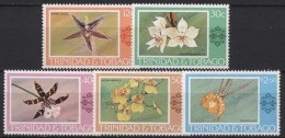 Trinidad Und Tobago 1978 Pflanzen Blumen Orchideen 367/71 Postfrisch - Trinidad & Tobago (1962-...)