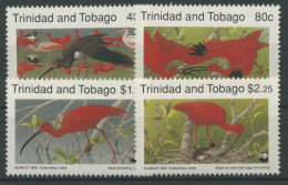 Trinidad Und Tobago 1990 WWF Tiere Vögel Rotsichler 596/99 Postfrisch - Trinidad & Tobago (1962-...)