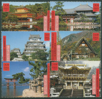 UNO Genf 2001 UNESCO Japan Bauwerke 417/22 Postfrisch - Nuovi