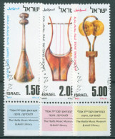 Israel 1977 Antike Musikinstrumente 701/03 Mit Tab Gestempelt - Used Stamps (with Tabs)