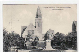 39057461 - Velbert Mit Kaiser Friedrichdenkmal Und Christuskirche Gelaufen Von 1911. Leichte Stempelspuren, Leichter Bu - Langenfeld