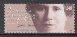 2023 Argentina Julita Lanteri Feminist Woman Complete Set Of 1  MNH - Unused Stamps