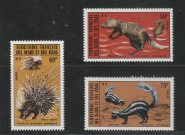 AFARS And ISSAS 1975 MiNr. 122 - 124  Animals, Mongoose, Zoril 3v  MNH** 17,00 € - Rodents