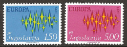 Yougoslavie 1972 N° 1343 / 4 ** Europa, Emission Conjointe, Aurore Boréale, Etoiles, Communication, Paavo Huovinen, Euro - Unused Stamps